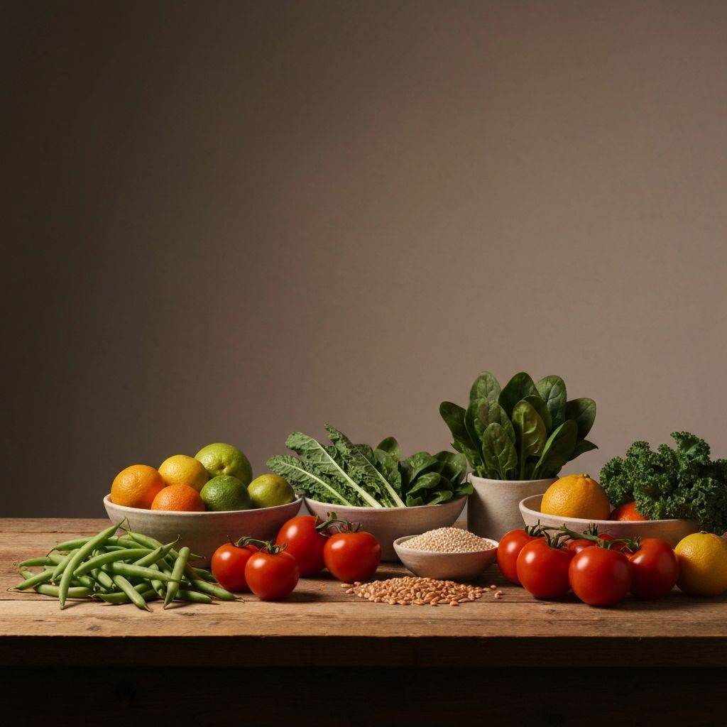 Friss zöldségek és gabonafélék